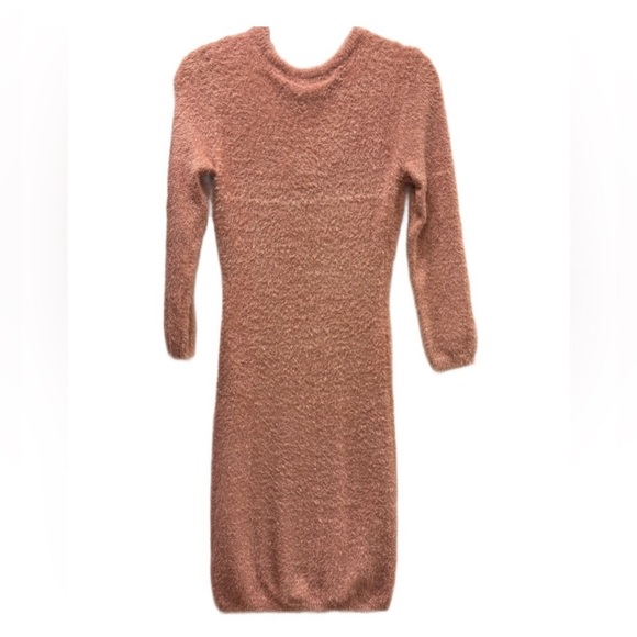 ✨JACK by BB Dakota Misty Rose Fuzzy Bodycon Dress NWT✨ Size Small - Picture 3 of 6